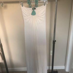 Sky cream colored maxi dress